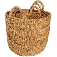 Seagrass Basket 3 Pack - Brown