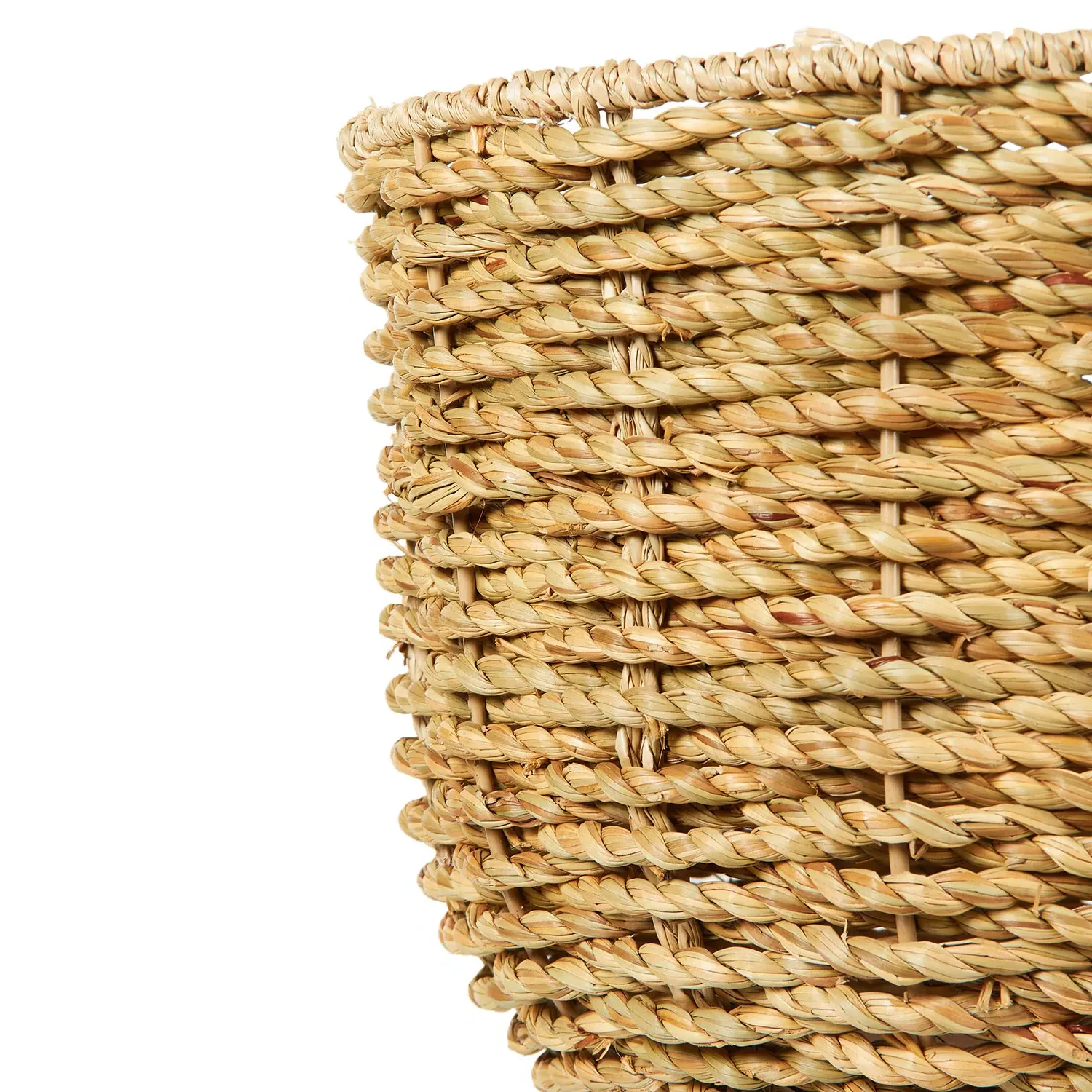 Seagrass Footed Planter - Brown