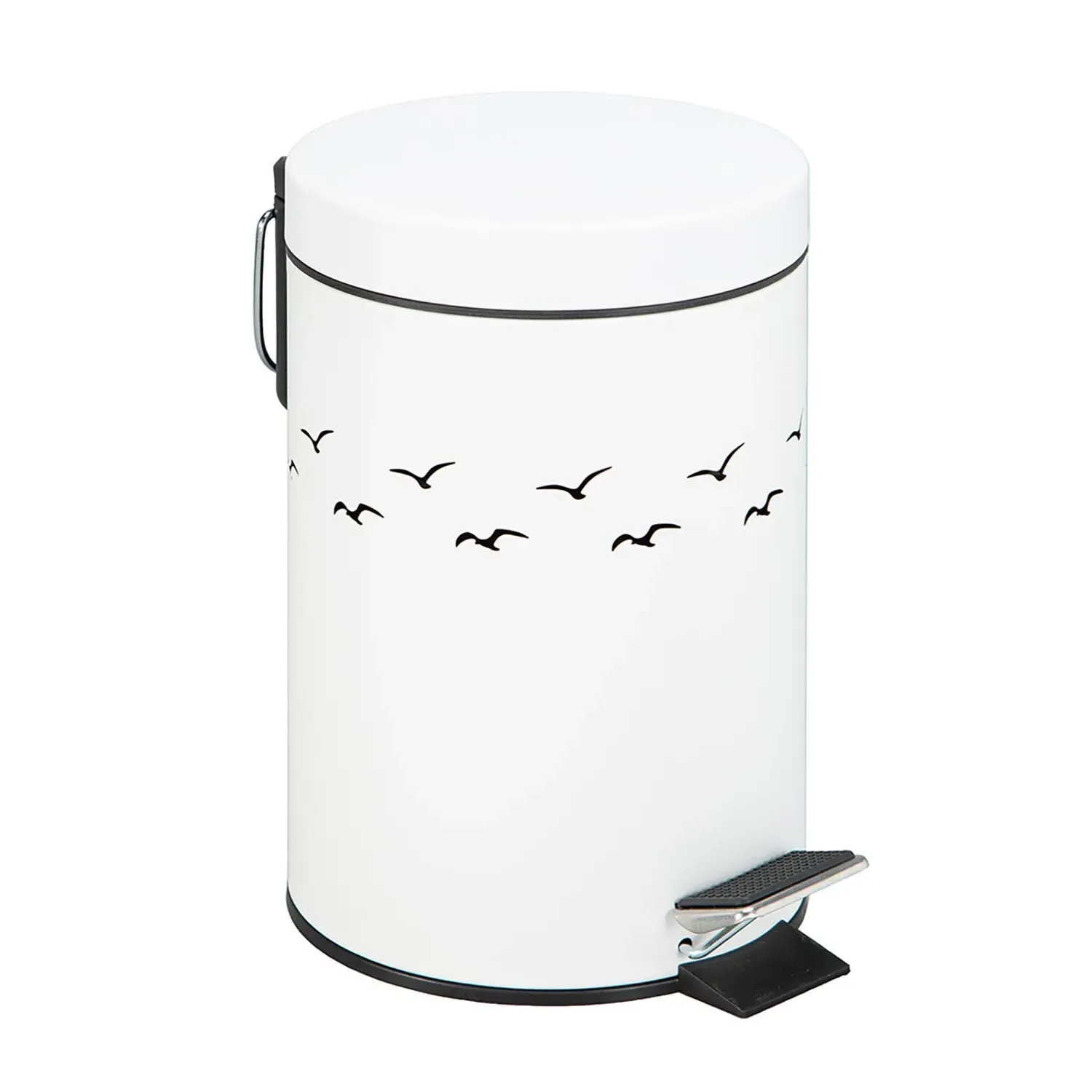 Seagull 3L Pedal Bin - White
