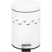 Seagull 3L Pedal Bin - White