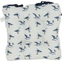 Seagull Seat Pad with Navy Trim - Blue