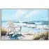 Seashore Deck Chair Framed Art - Blue