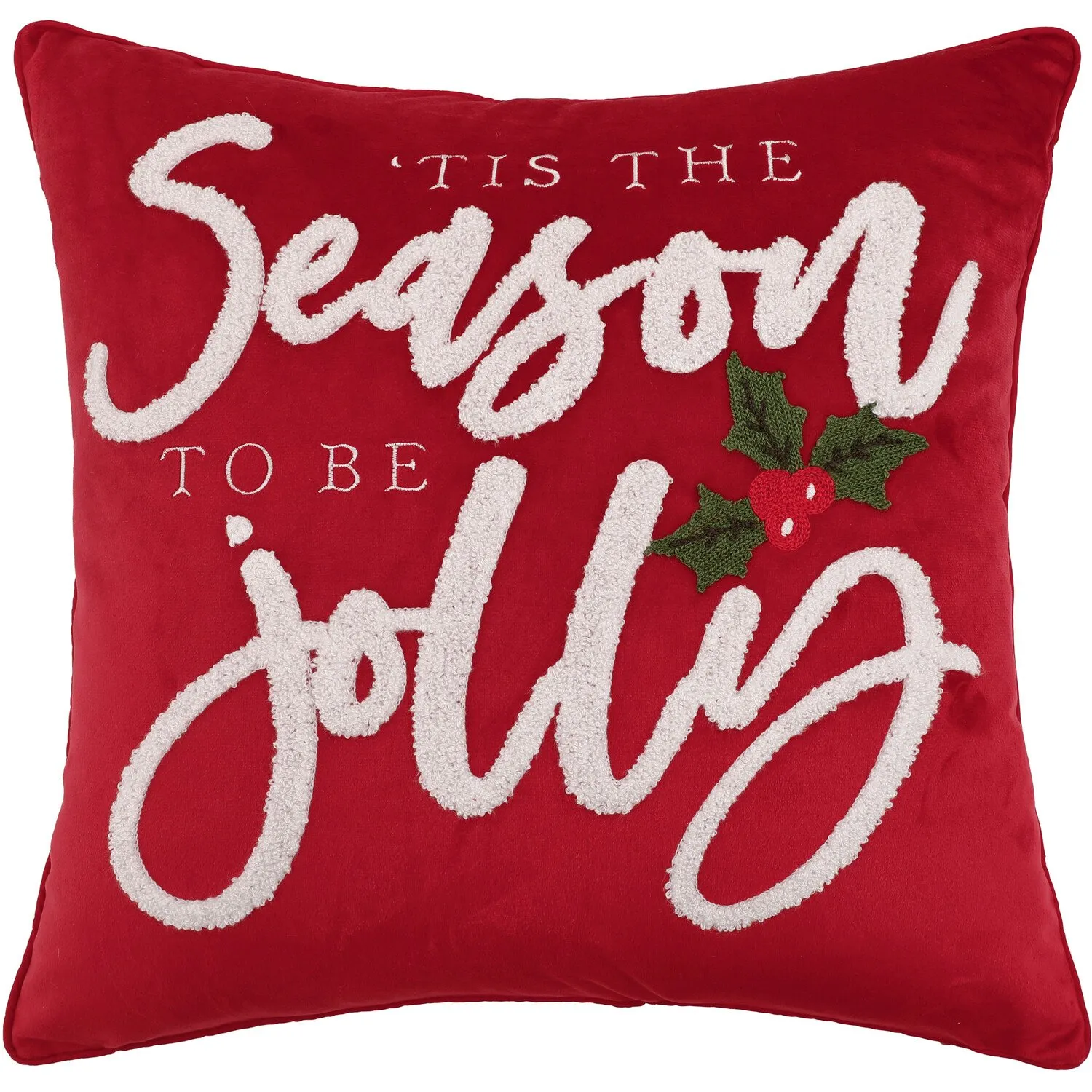 Season To Be Jolly Cushion - Red