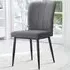 Seaton Set of 2 Dining Chairs - Grey, Fabric