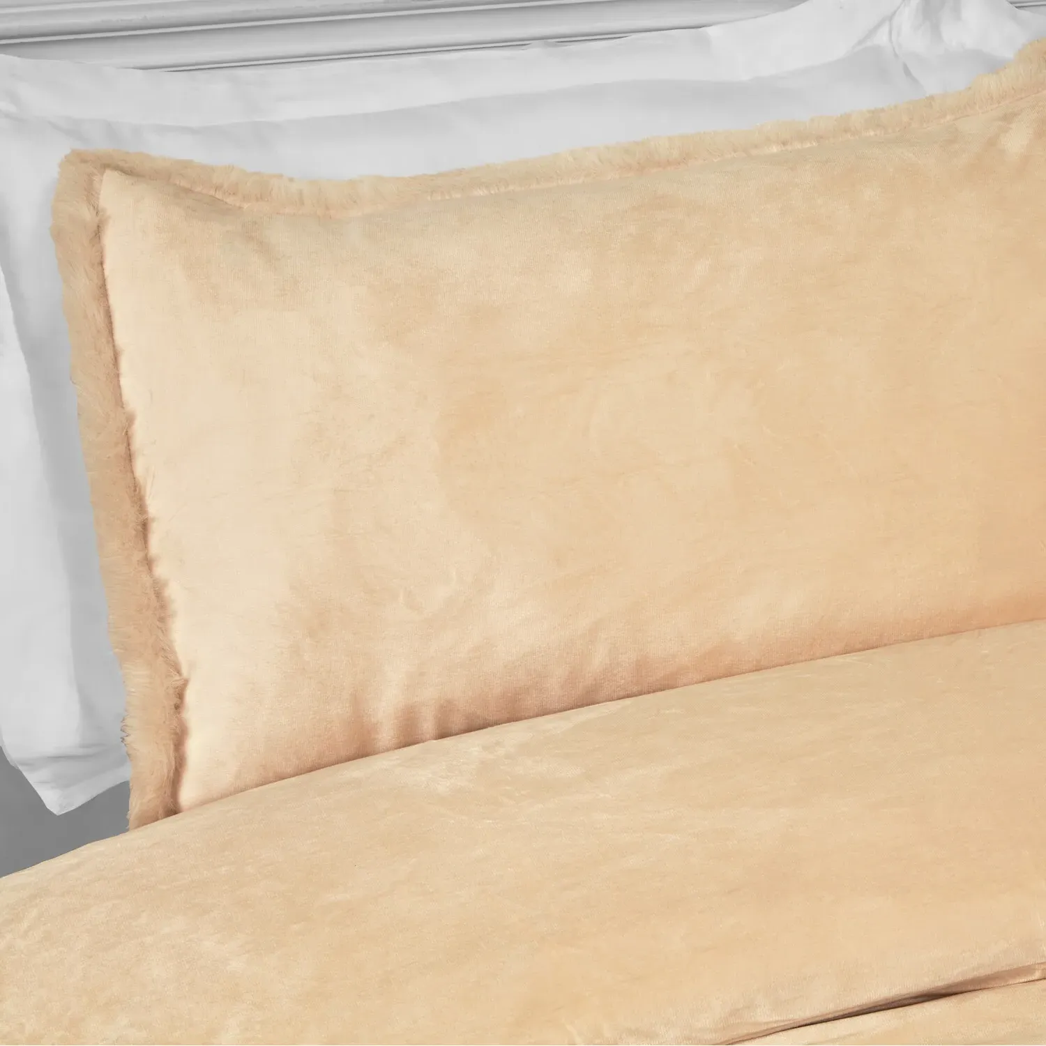 Selena Double Duvet Set - Natural, Velvet