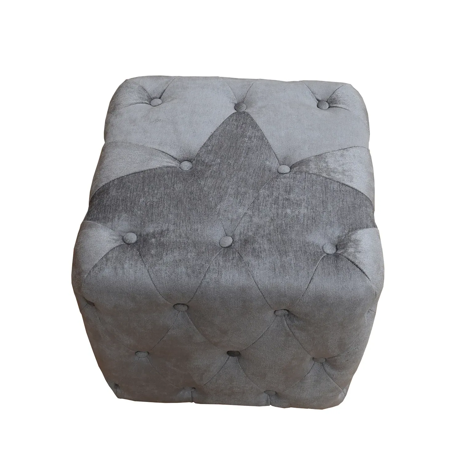 Selene Stool - Grey, Chenille