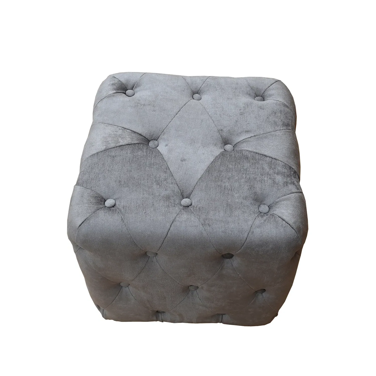 Selene Stool - Grey, Chenille