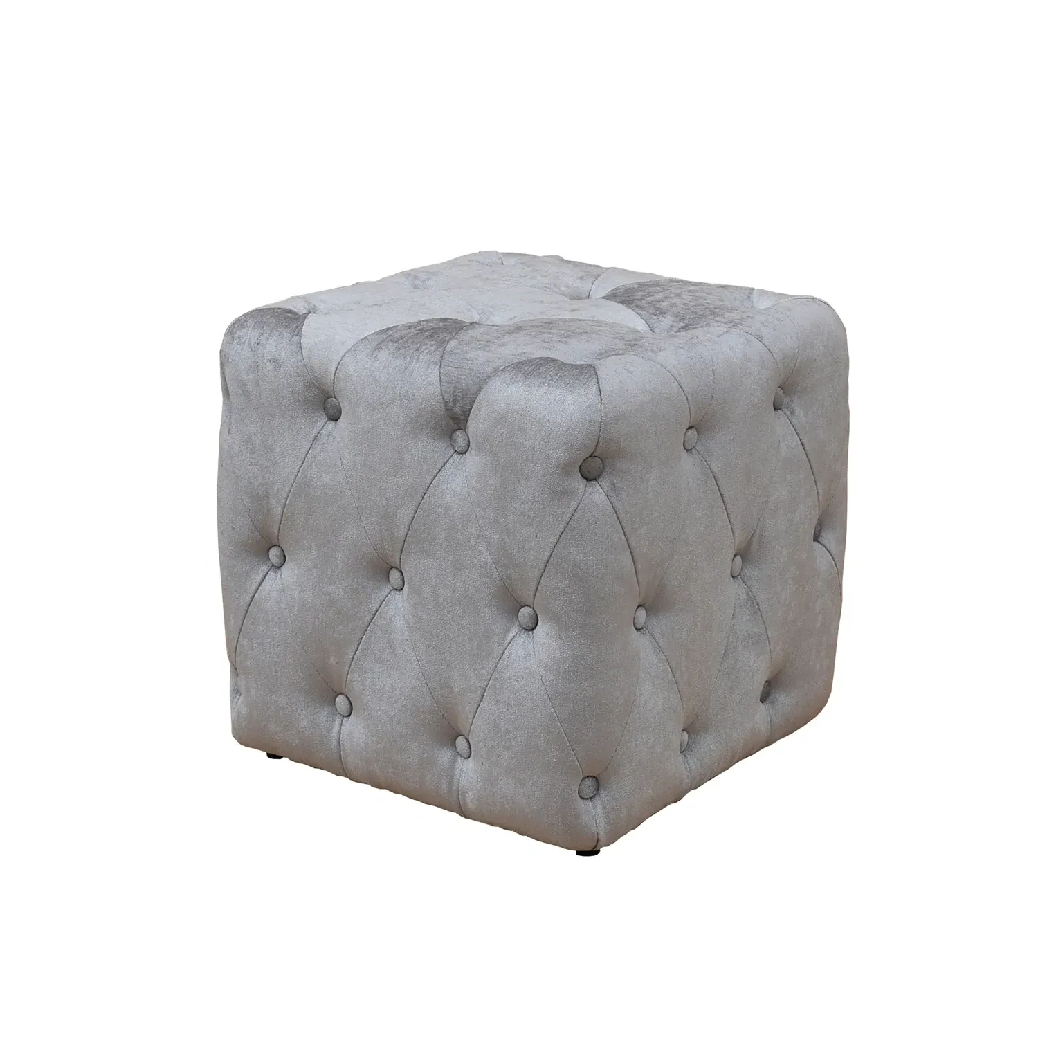 Selene Stool - Grey, Chenille