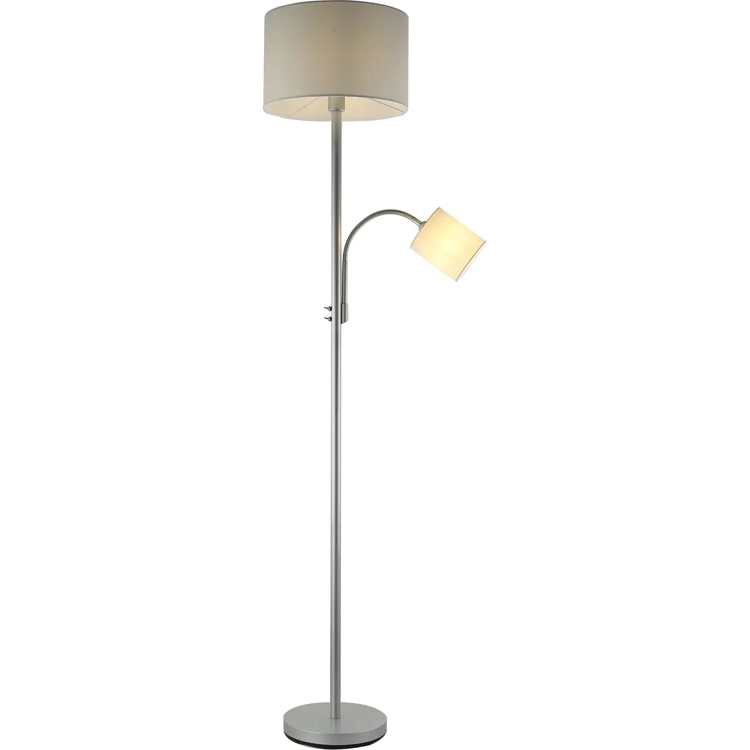 Serena 2 Light Floor Lamp - Grey
