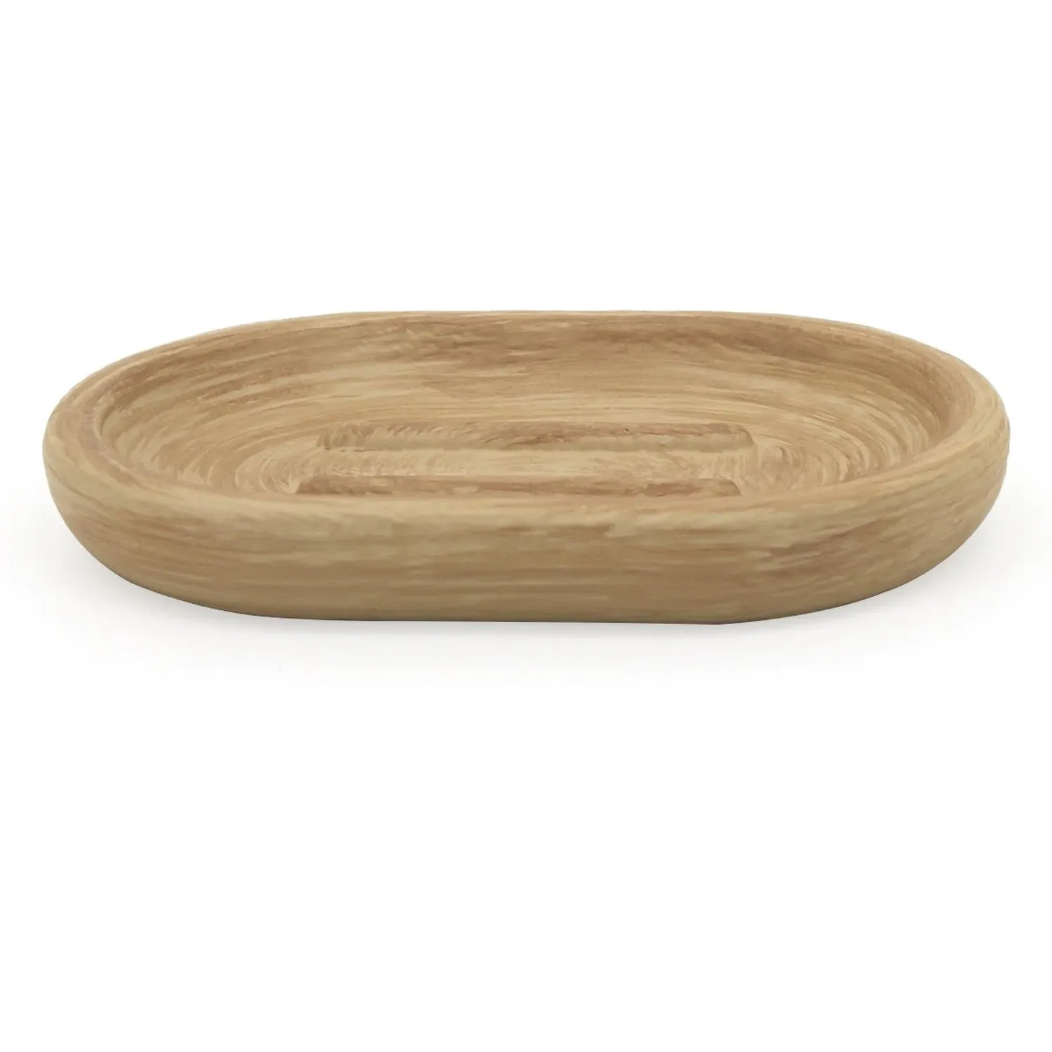 Serenity Wood Soap Dish - Brown image