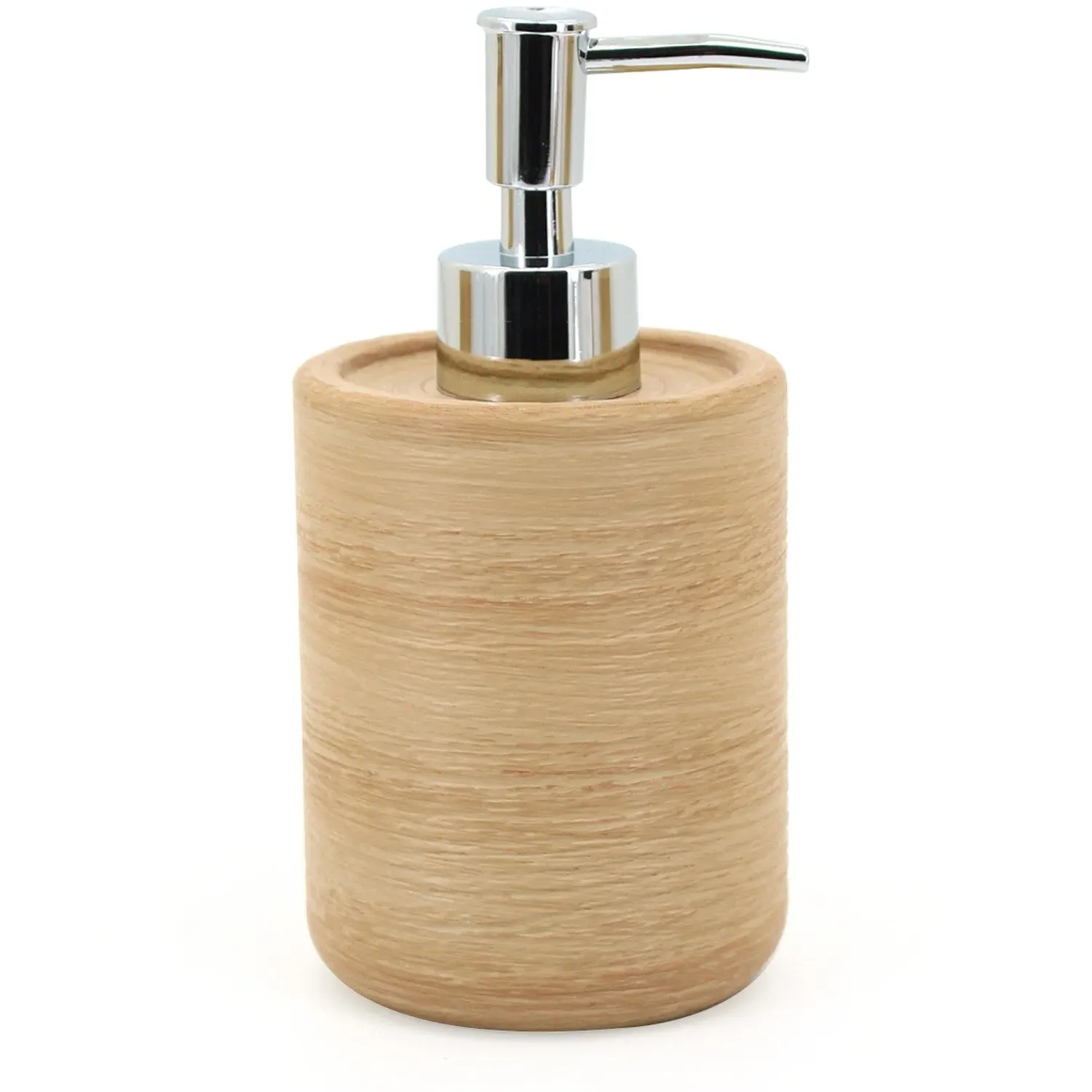 Serenity Wood Soap Dispenser - Brown