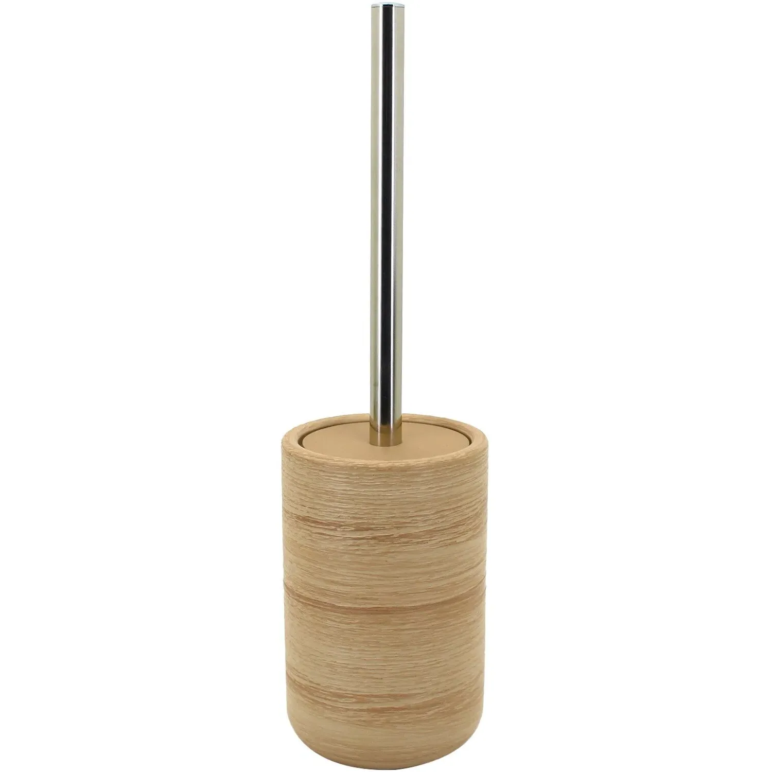 Serenity Wood Toilet Brush Holder - Brown