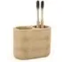 Serenity Wood Toothbrush Holder - Brown