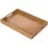 Serving Tray with Heart Engraving - Brown, Bamboo