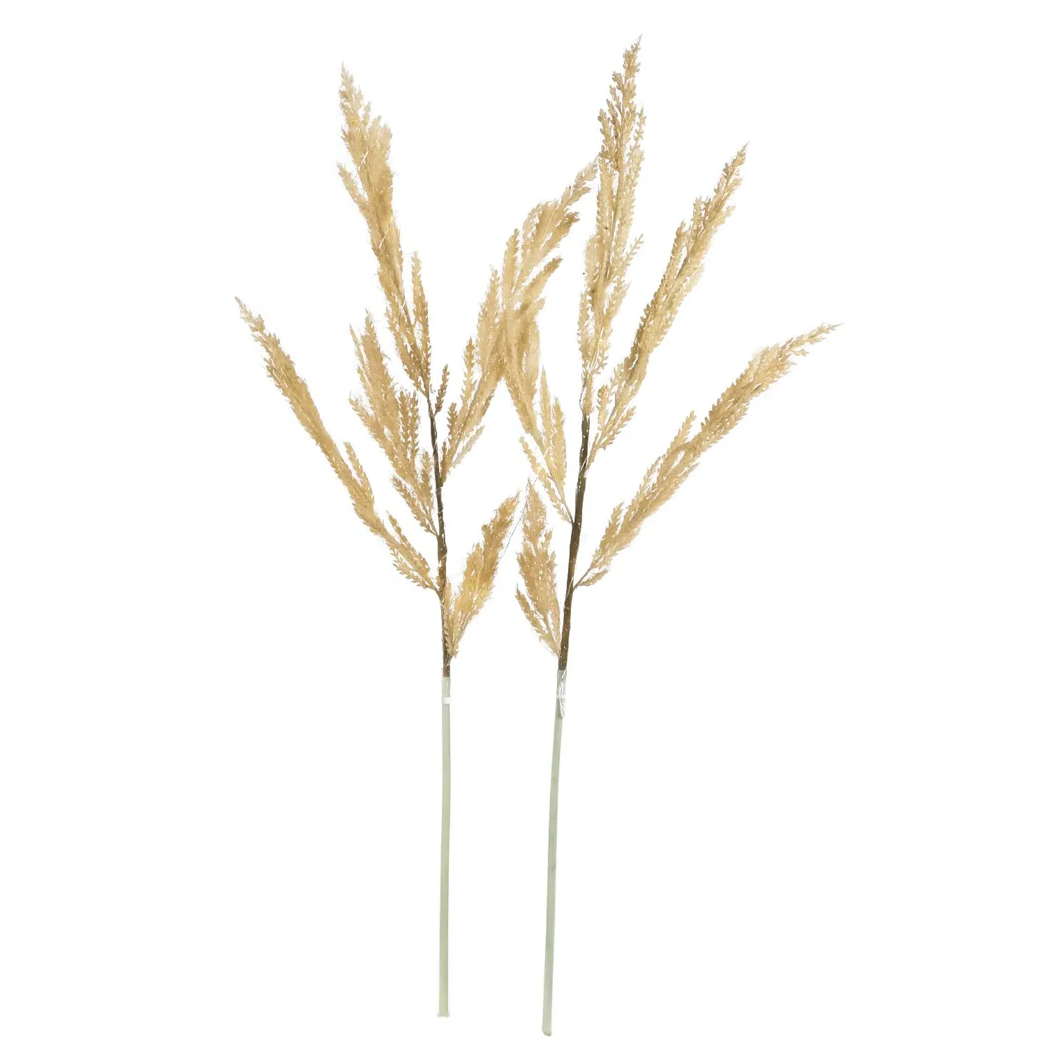 Set of 2 Artificial Grass Twig Lights - Warm White