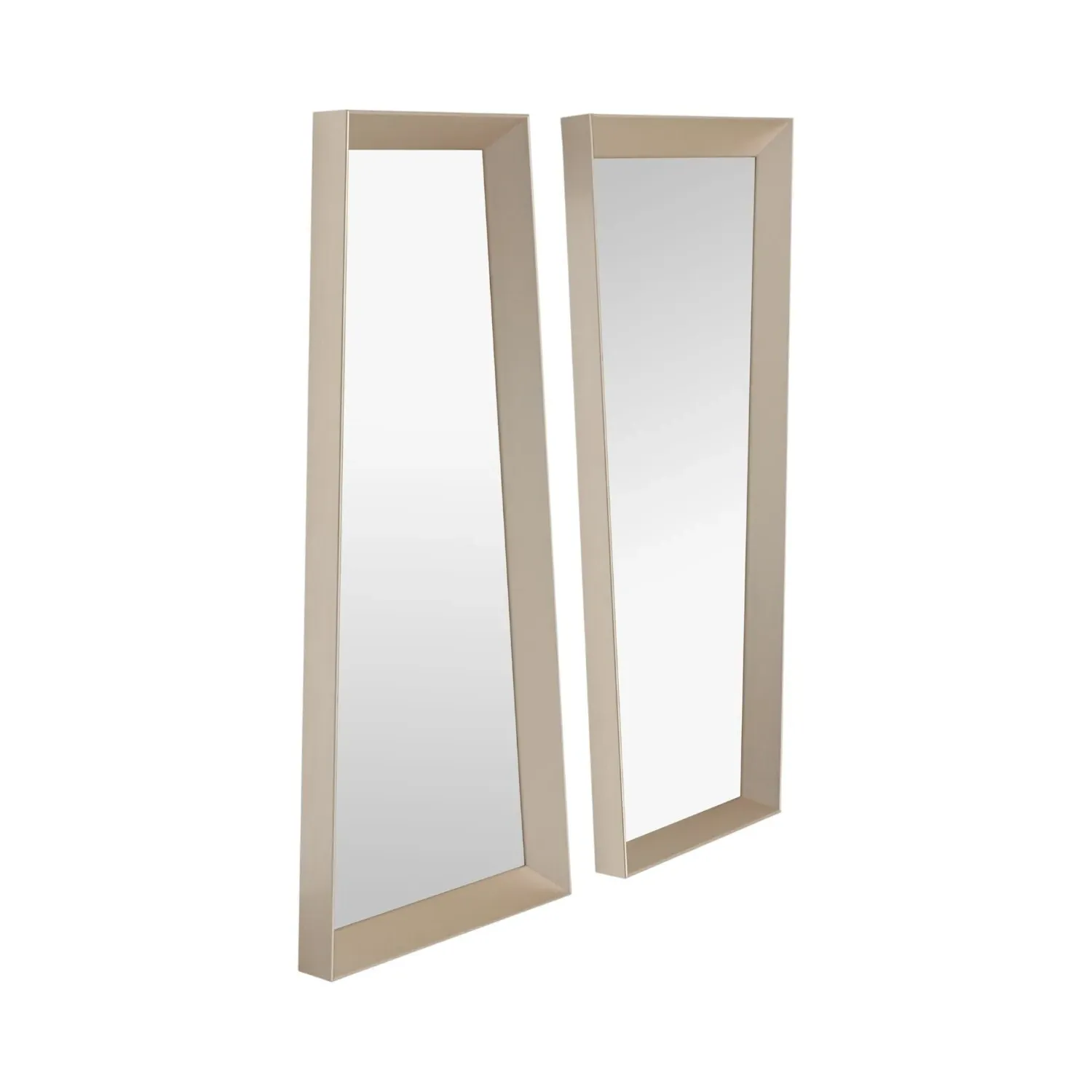 Set of 2 Asymmetric Mirrors - Silver