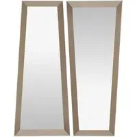 Set of 2 Asymmetric Mirrors - Silver