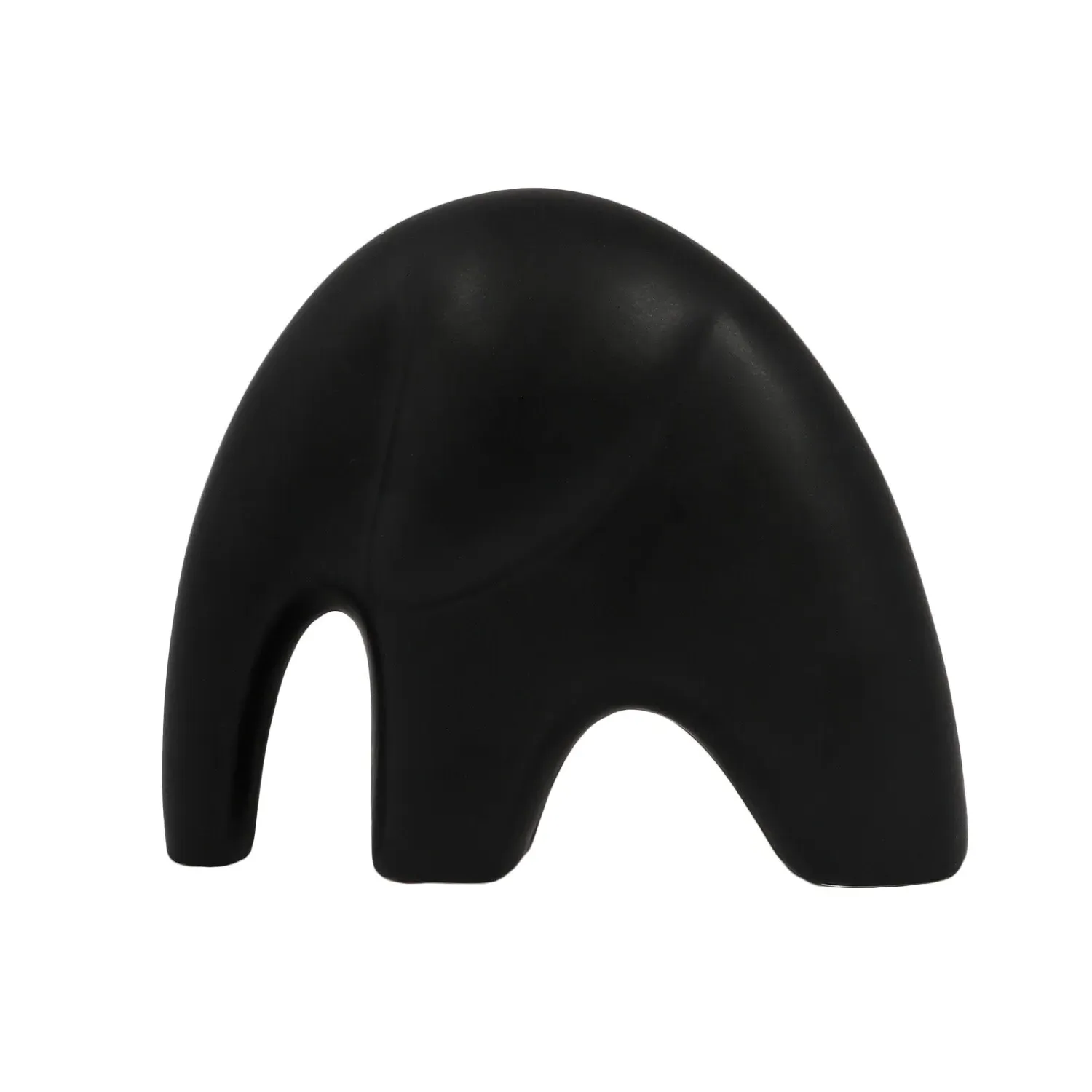 Set of 2 Elephant Ornaments - Black