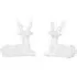 Set of 2 Reindeer Tealight Holders - White