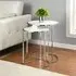 Set of 2 Round Side Tables - White Gloss