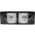 Set of 2 Yours and Mine Mugs - White