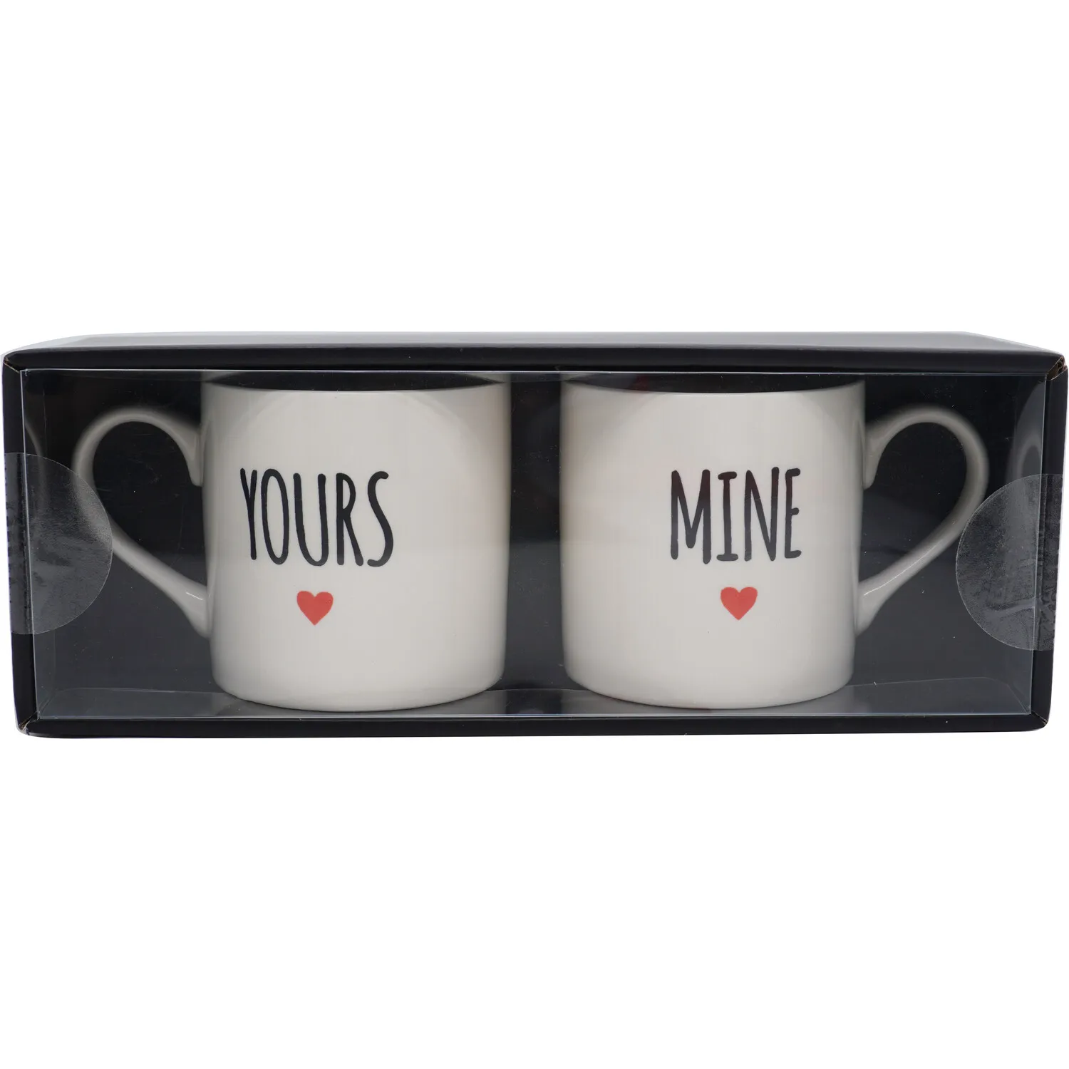 Set of 2 Yours and Mine Mugs - White