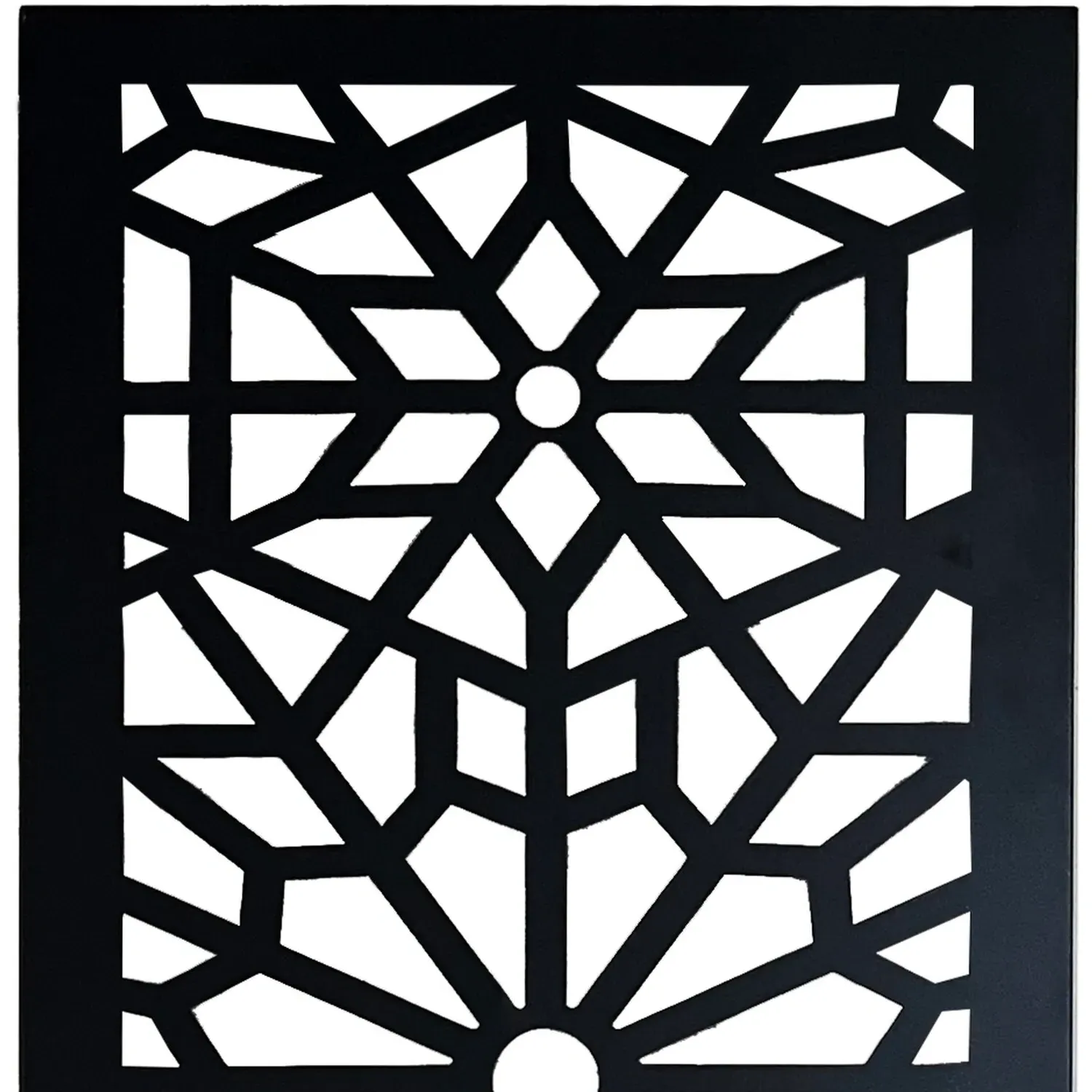 Set of 3 Metal Wall Screens - Black