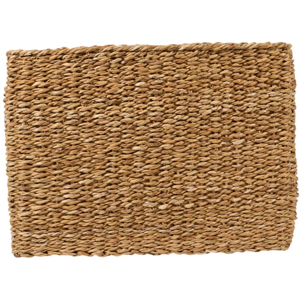 Set of 3 Rectangular Storage Baskets - Brown