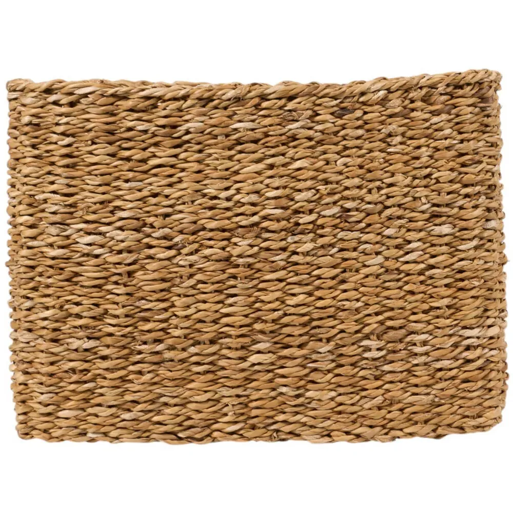 Set of 3 Rectangular Storage Baskets - Brown