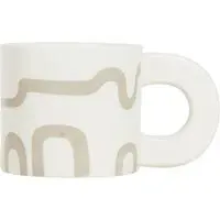 Set of 4 Abstract Mugs - Neutral