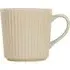 Set of 4 Conical Ribbed Mugs - Mushroom