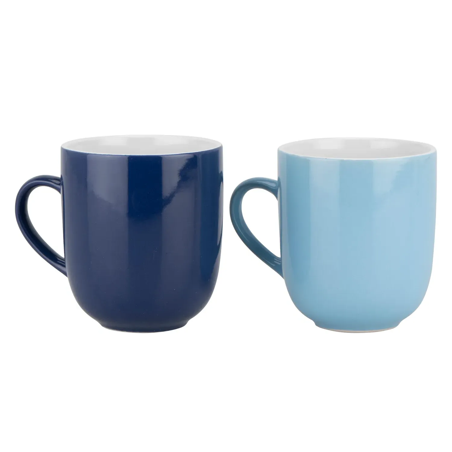 Set of 4 Contrasting Tone Mugs - Blue