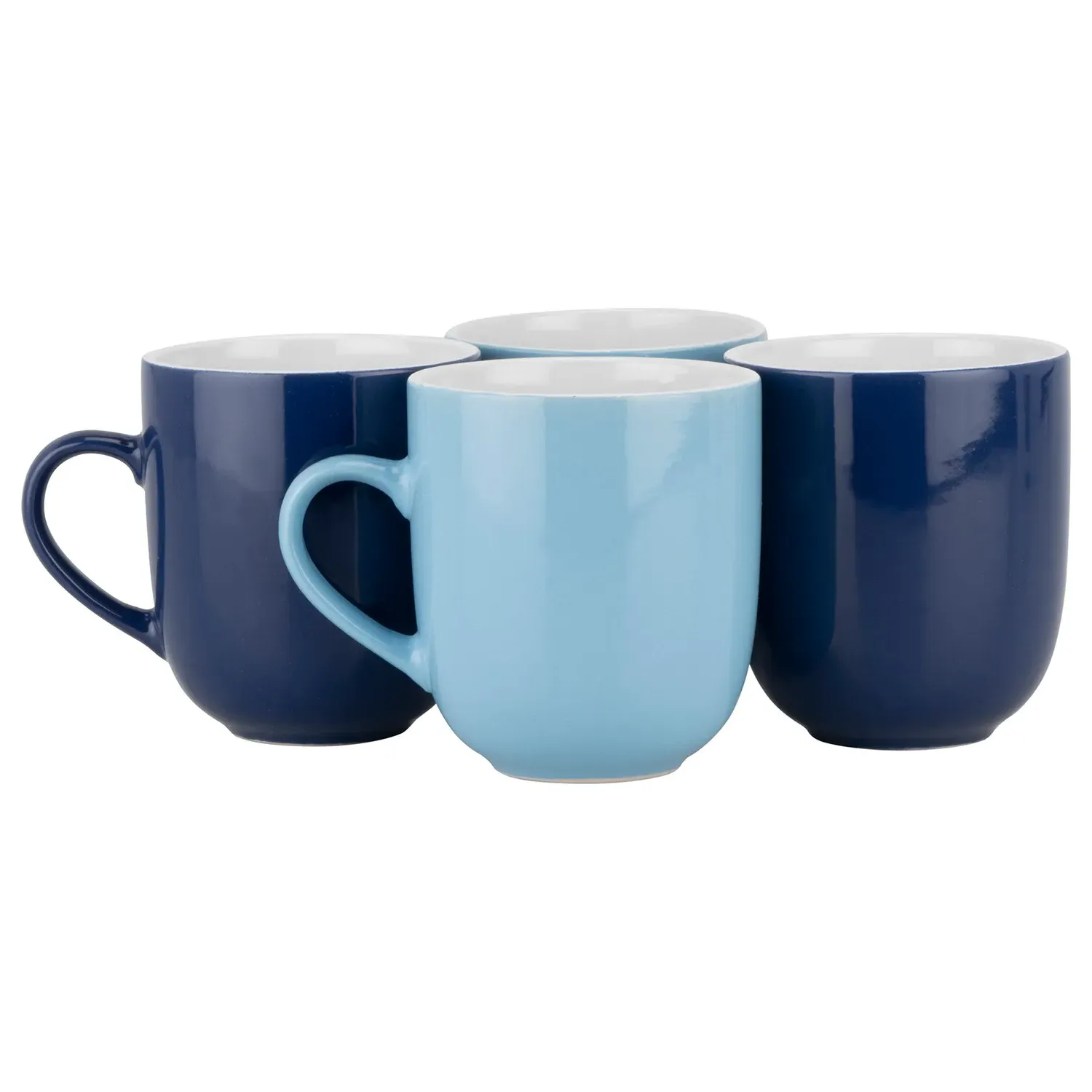 Set of 4 Contrasting Tone Mugs - Blue image