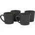 Set of 4 Geo Debossed Mugs - Grey