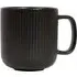 Set of 4 Ribbed Mugs - Black
