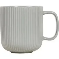 Set of 4 Ribbed Mugs - Grey