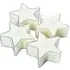 Set of 4 Star Tealights Vanilla - Light Ivory