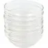 Set of 6 Glass Stacking Bowls - Clear