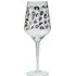 Set of Four Large Wine Glasses - Leopard Print, Rose Gold