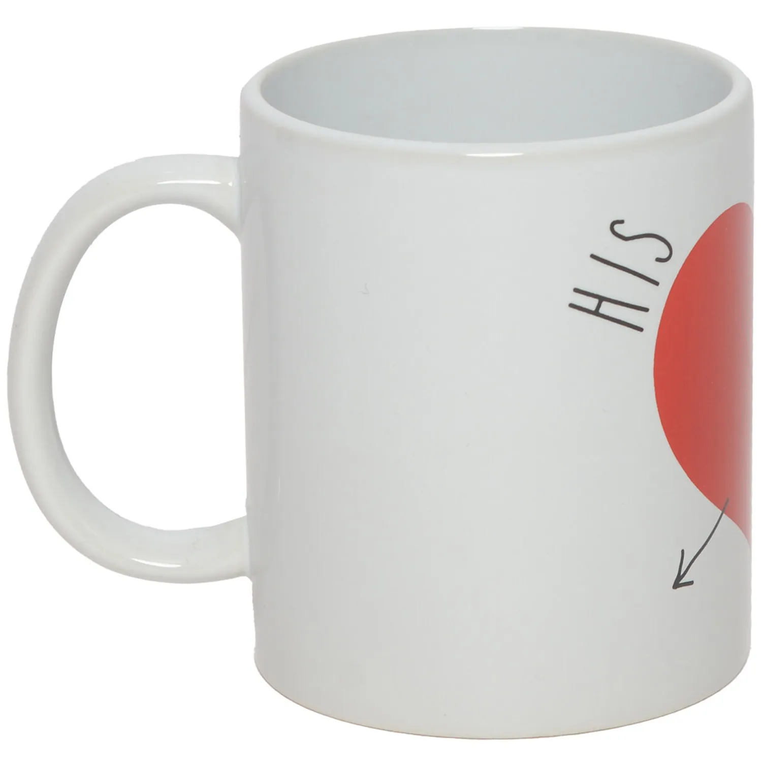 Set of His and Hers Mugs - White