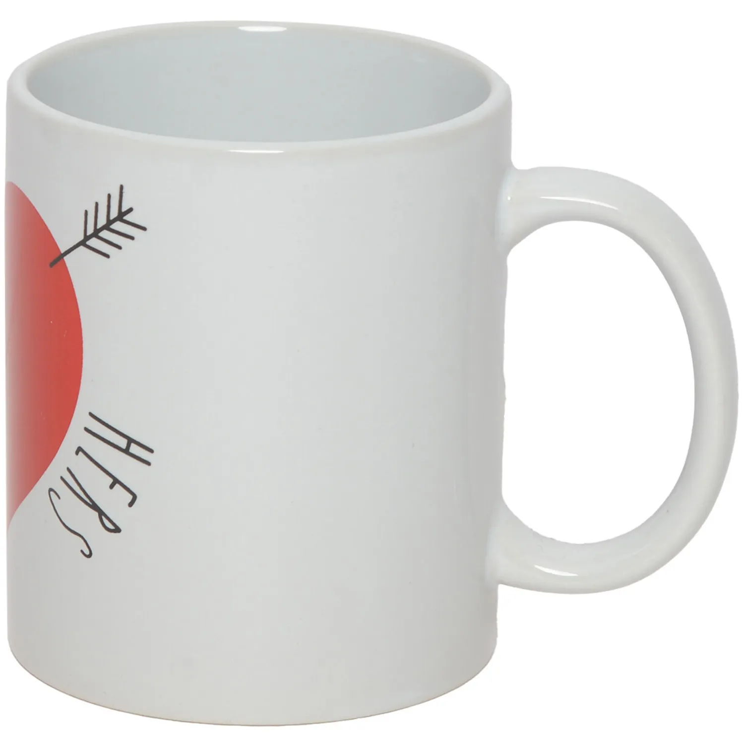 Set of His and Hers Mugs - White