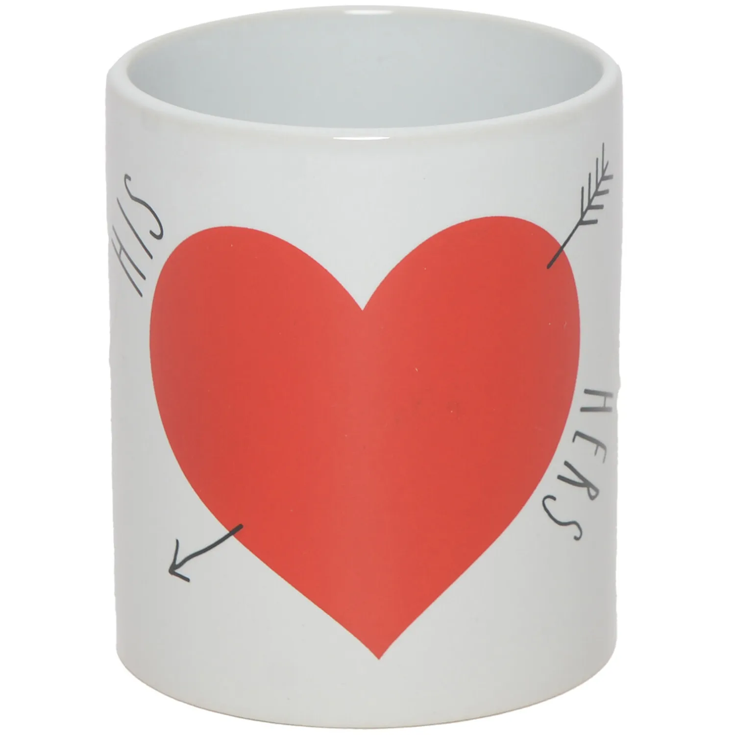 Set of His and Hers Mugs - White image