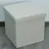 Seville Foldable Storage Box with Seating - Cream, Linen