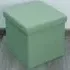 Seville Foldable Storage Box with Seating - Green, Linen