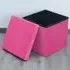 Seville Storage Box with Seating - Pink, Velvet