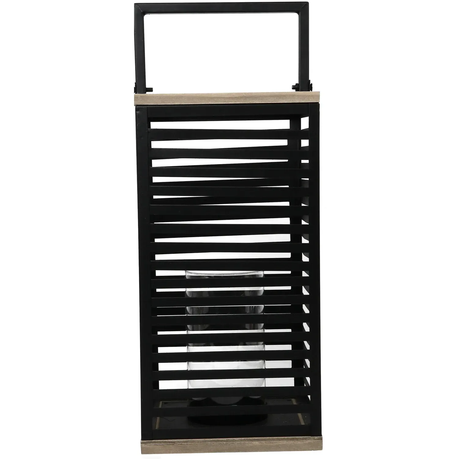 Shaded Candle Lantern - Black