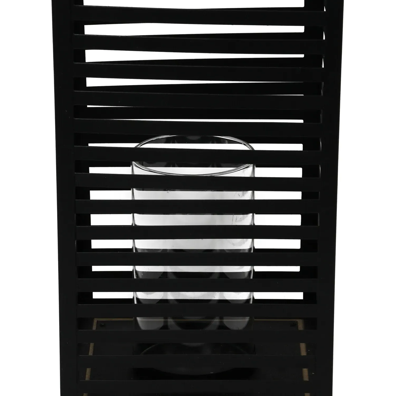 Shaded Candle Lantern - Black