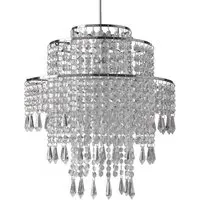 Sharna Jewelled Pendant Light - Silver