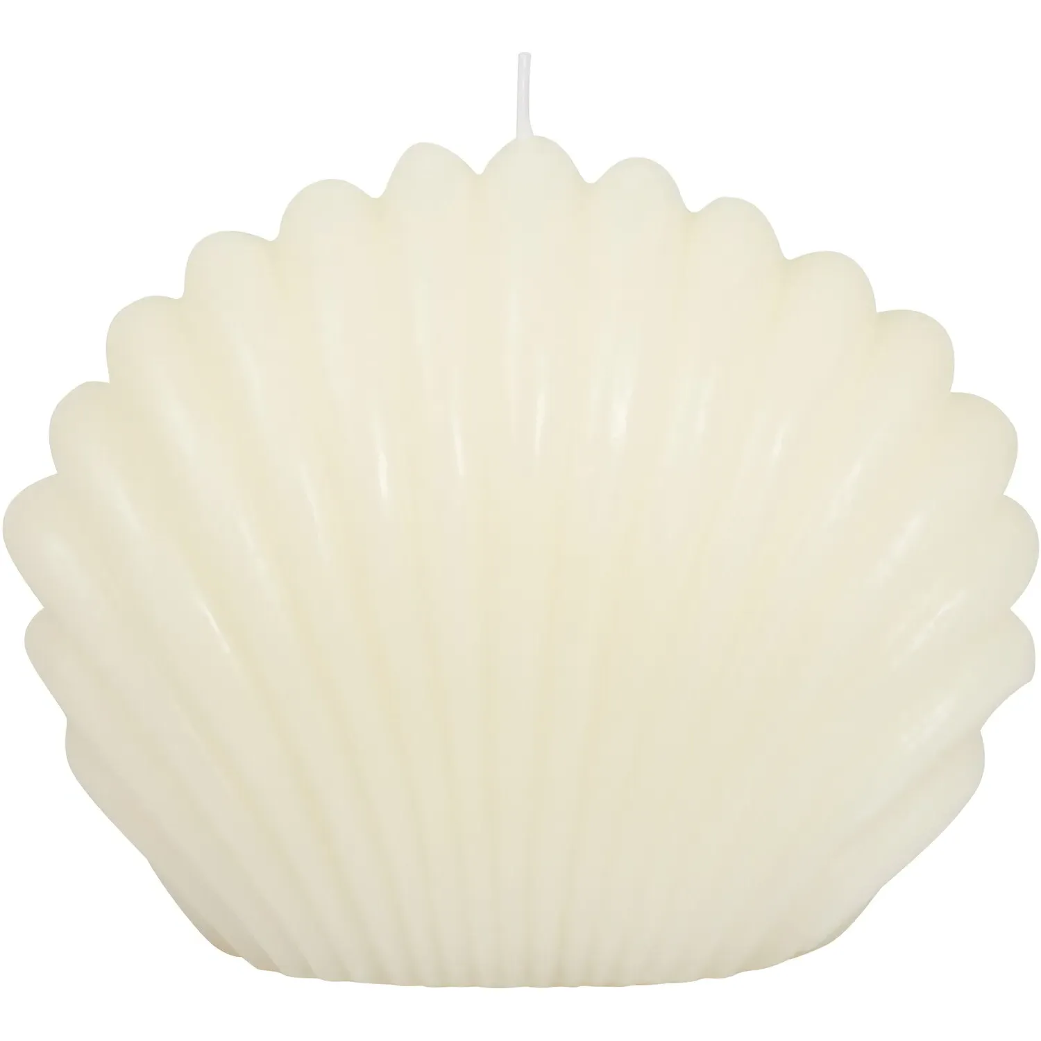 Shell Shaped Candle - White image