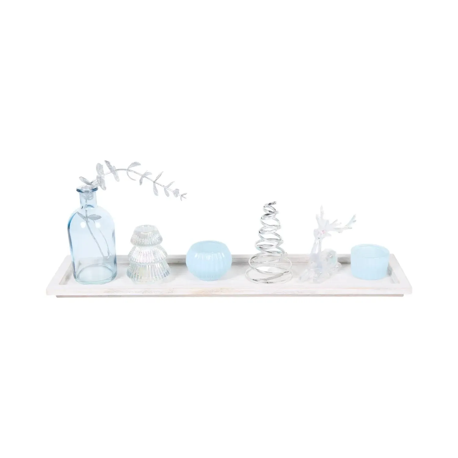 Shimmer Candle Tray - Blue